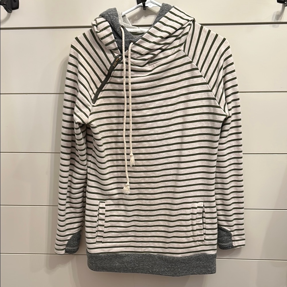 Ampersand double hoodie with Drawstring